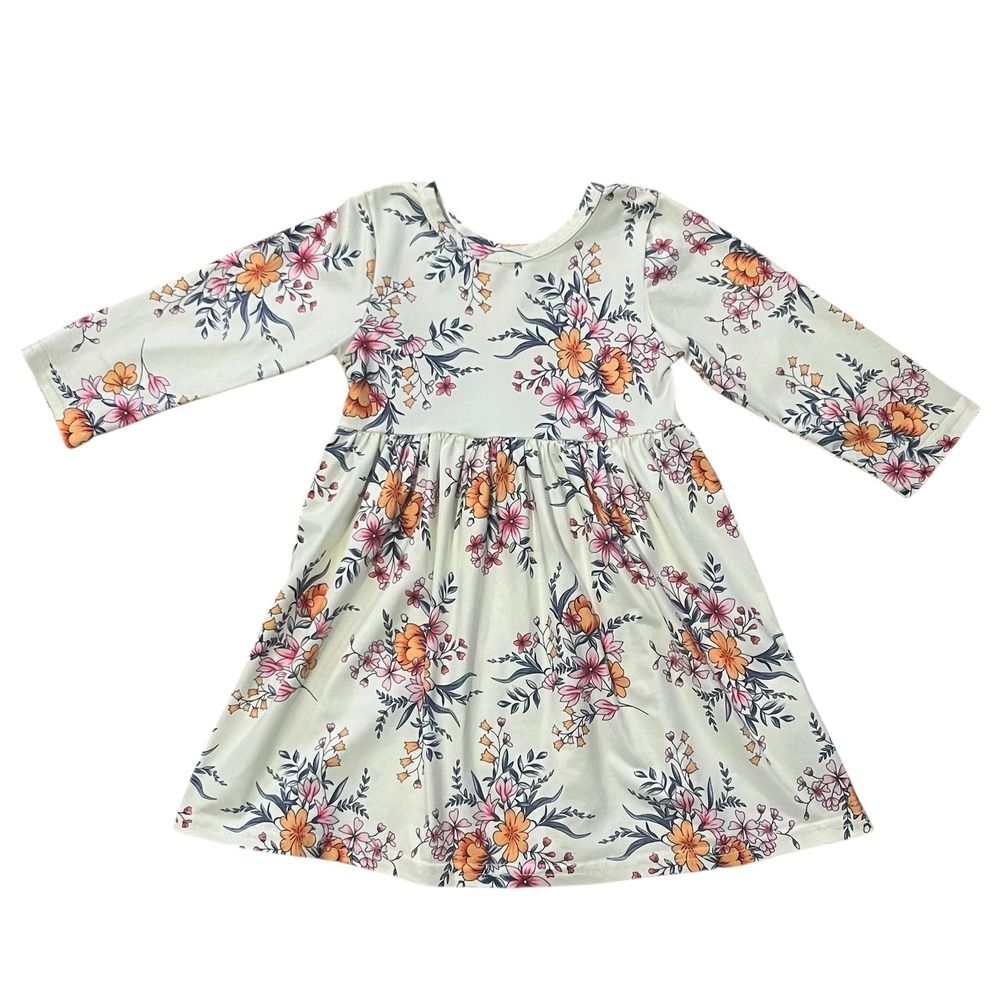 Floral Baby Girl Dress Long Sleeve 9-12M‎